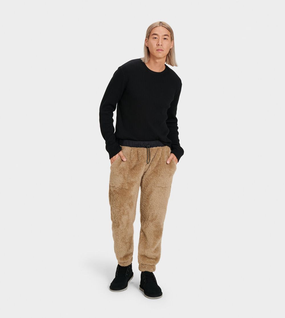 Ugg Jogger Mens - Ugg Niko Sherpa Khaki - 204JSDIYE